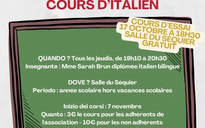 Cours d’italien