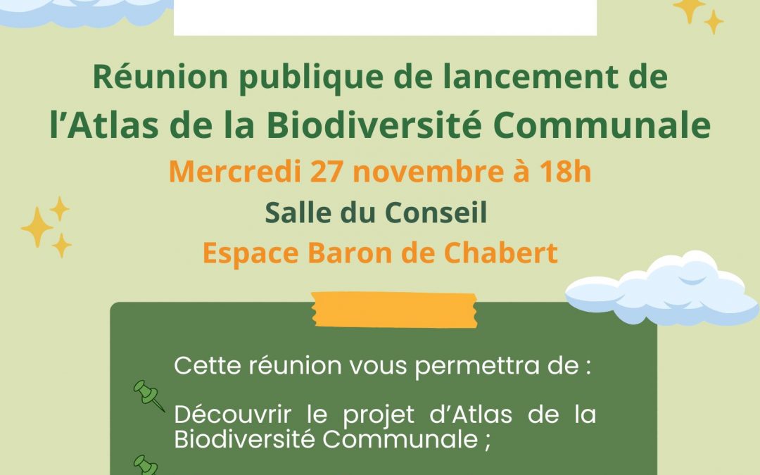 Atlas de la biodiversité communale – réunion publique